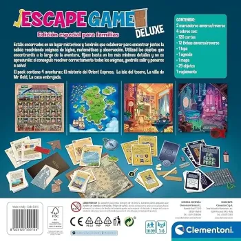 Escape Game Deluxe | 4 Aventuras en 1 | Clementoni