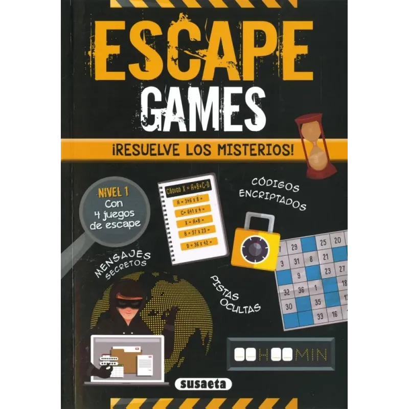 Escape Games: ¡Resuelve los misterios! Nivel 1 | Susaeta | El Club del Crimen