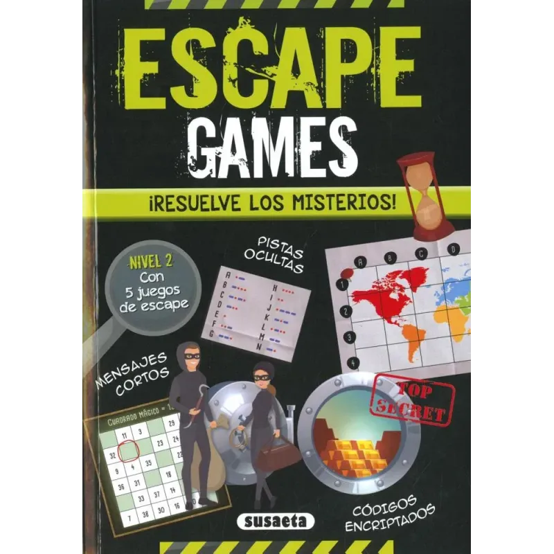 Escape Games: ¡Resuelve los misterios! Nivel 2 | Susaeta | El Club del Crimen