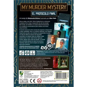 My Murder Mystery: El Protocolo Final - Juego de Cenas de Misterio | Asmodee