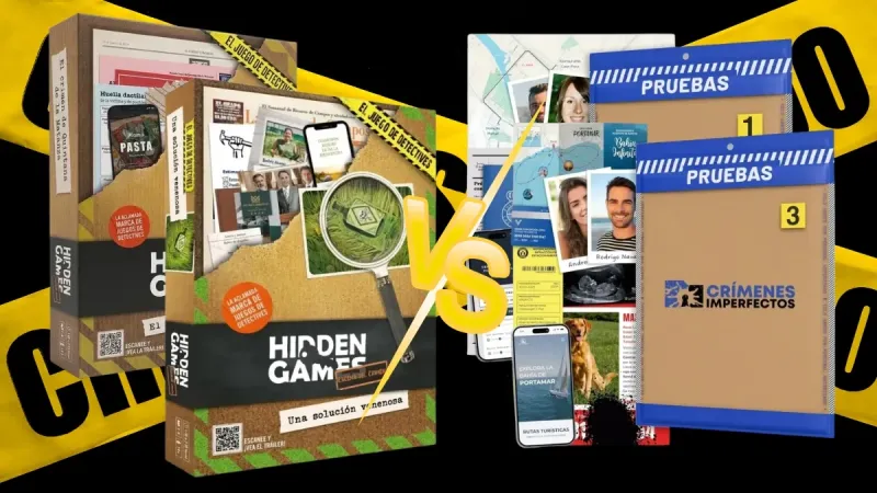 Crímenes Imperfectos vs. Hidden Games: ¿Cuál elegir según tu grupo de juego?