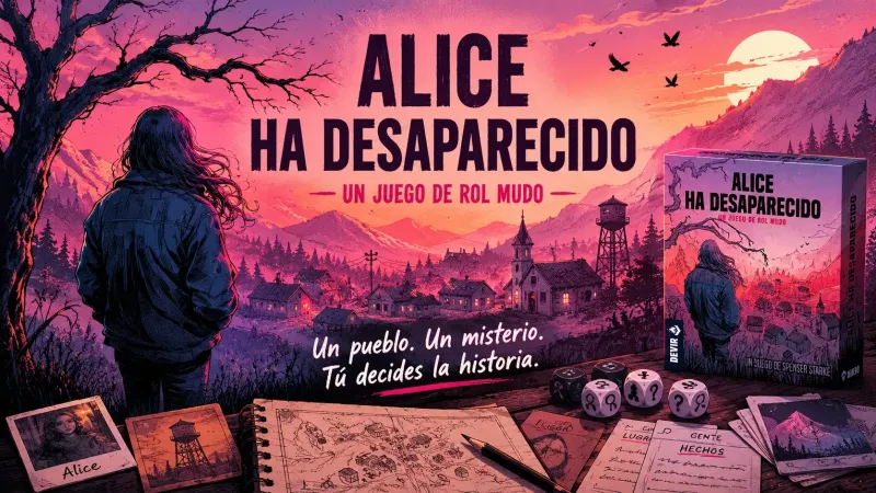 ¡Alice ha desaparecido! Uno de los juegos narrativos más originales publicados por Devir