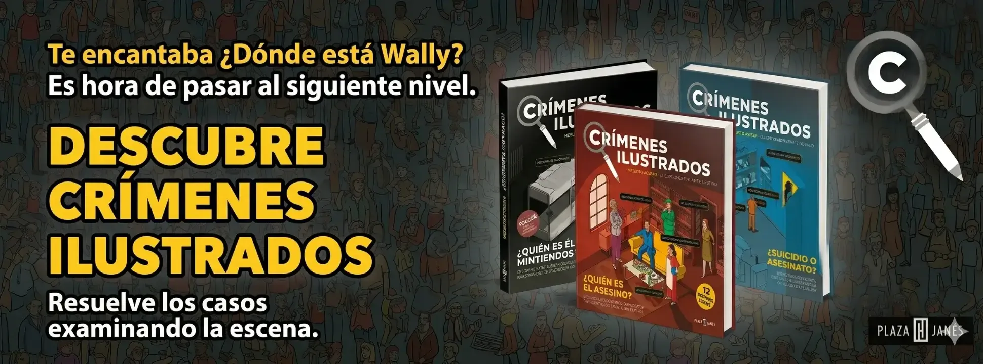 ¿Te encanta Dónde está Wally? Descubre Crímenes ilustrados